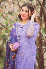 MUSHQ - 3PC DHANAK EMBROIDERED FL-W94