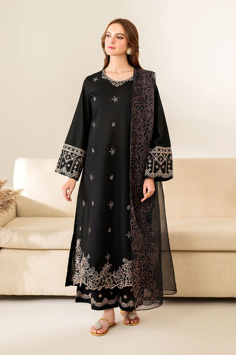 GARNET -3PC LAWN EMBRIDERED FL-B0657