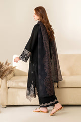 GARNET -3PC LAWN EMBRIDERED FL-B0657