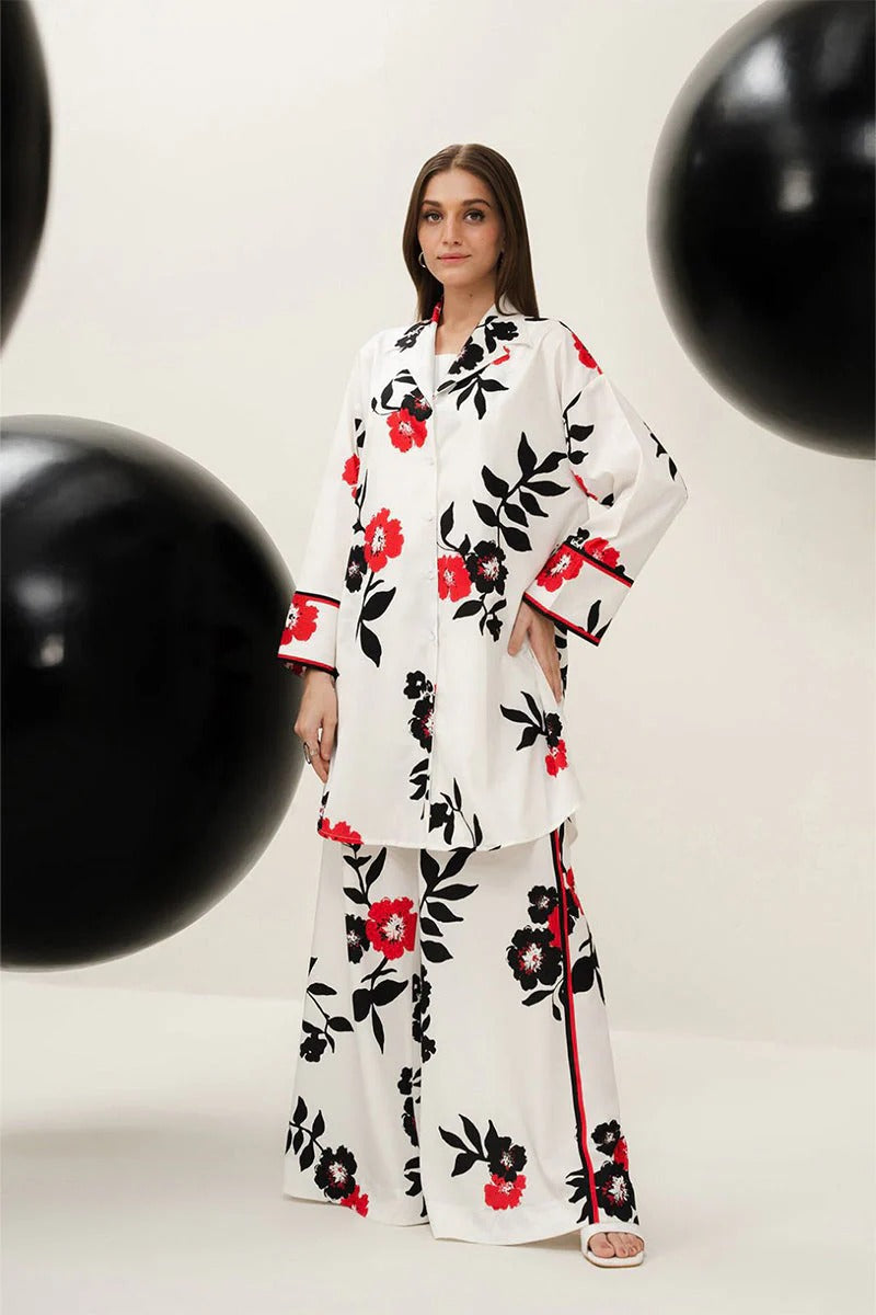 LULUSAR - 2PC DIGITAL SILK PRINTED FLSP-03