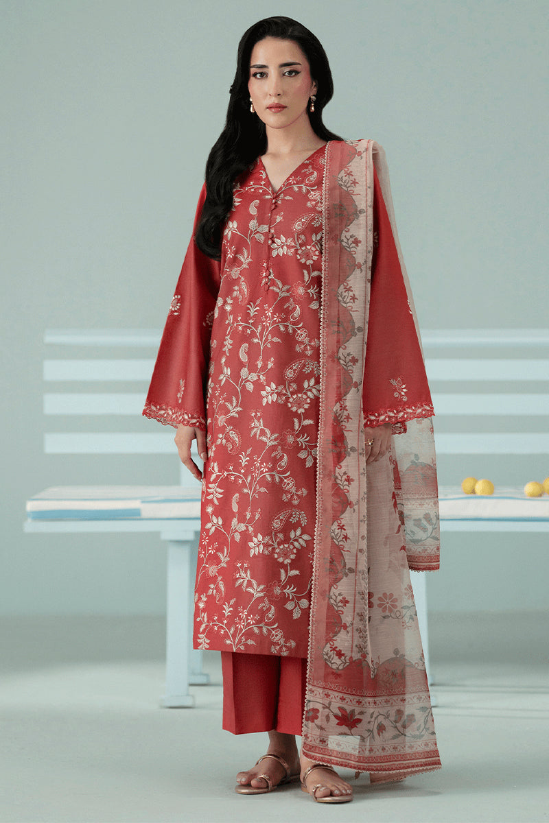 SERAN - 3PC DHANAK EMBROIDERED FL-W202