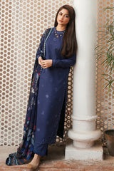 SERAN - 3PC DHANAK EMBROIDERED FL-W139