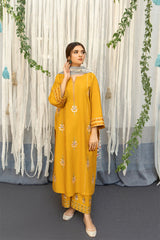 URGE - 3PC DHANAK EMBROIDERED FL-W159