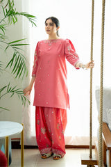 URGE - 2PC DHANAK EMBROIDERED FL-W207