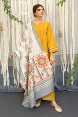 URGE - 3PC DHANAK EMBROIDERED FL-W159