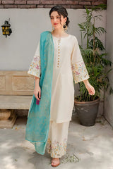 AISLING - 3PC DHANAK EMBROIDERED FL-W92