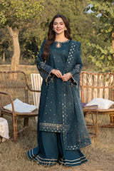 ALLYS -3PC LAWN EMBRIDERED FL-B0127