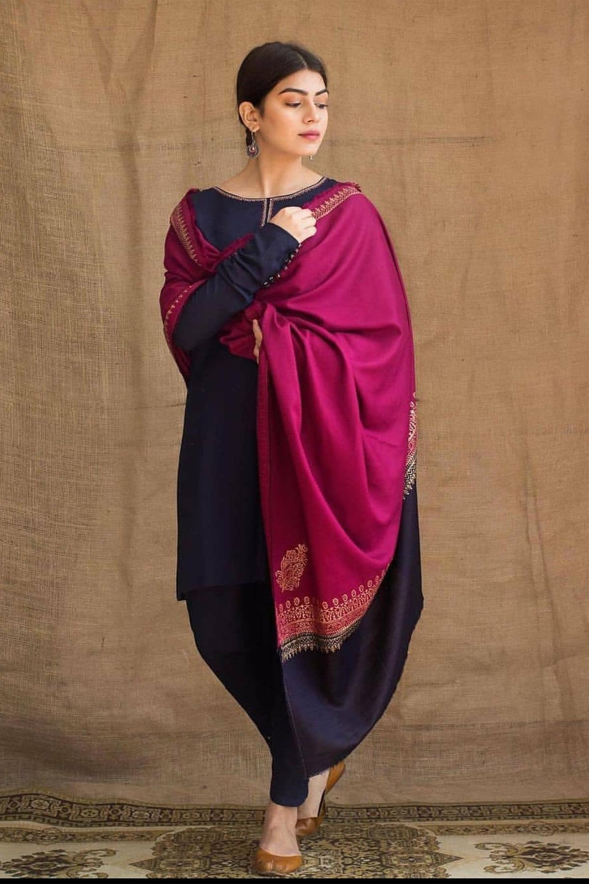 AISLING - 3PC DHANAK EMBROIDERED FL-W07