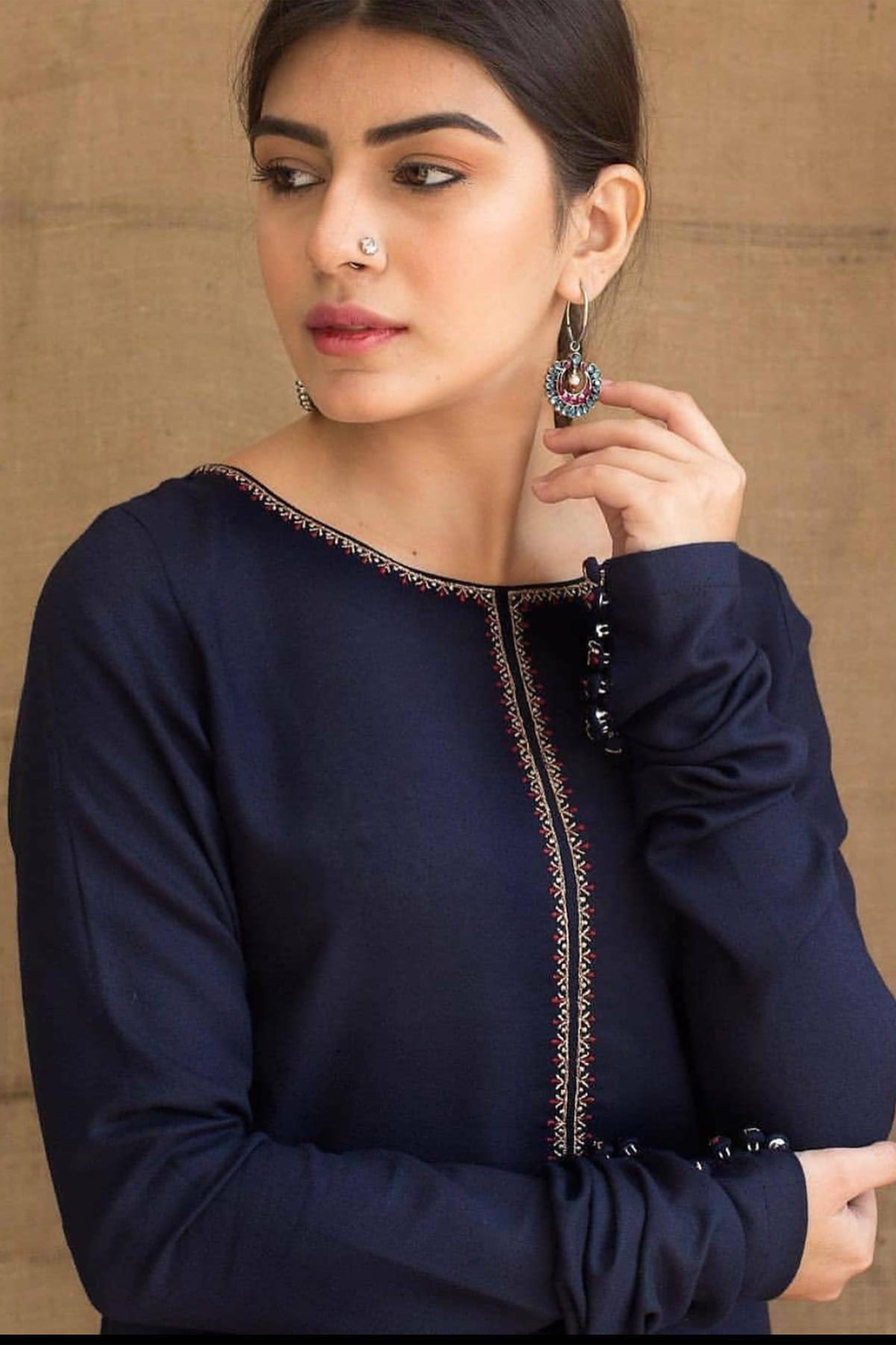 AISLING - 3PC DHANAK EMBROIDERED FL-W07