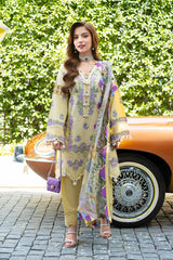 JADE -3PC LAWN EMBRIDERED FL-RF1468