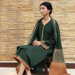 AISLING - 3PC DHANAK EMBROIDERED FL-W15