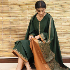 AISLING - 3PC DHANAK EMBROIDERED FL-W15