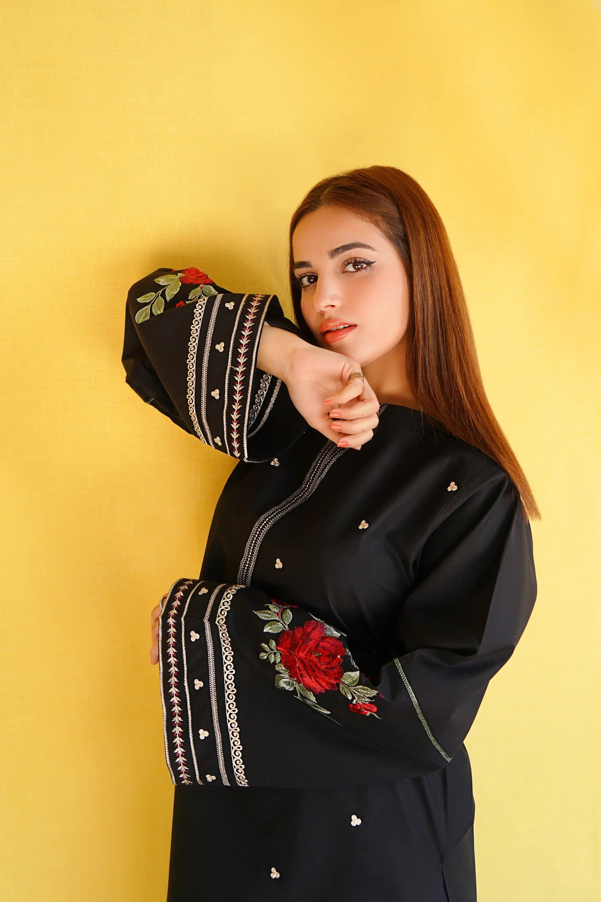 URGE - 2PC DHANAK EMBROIDERED FL-W132